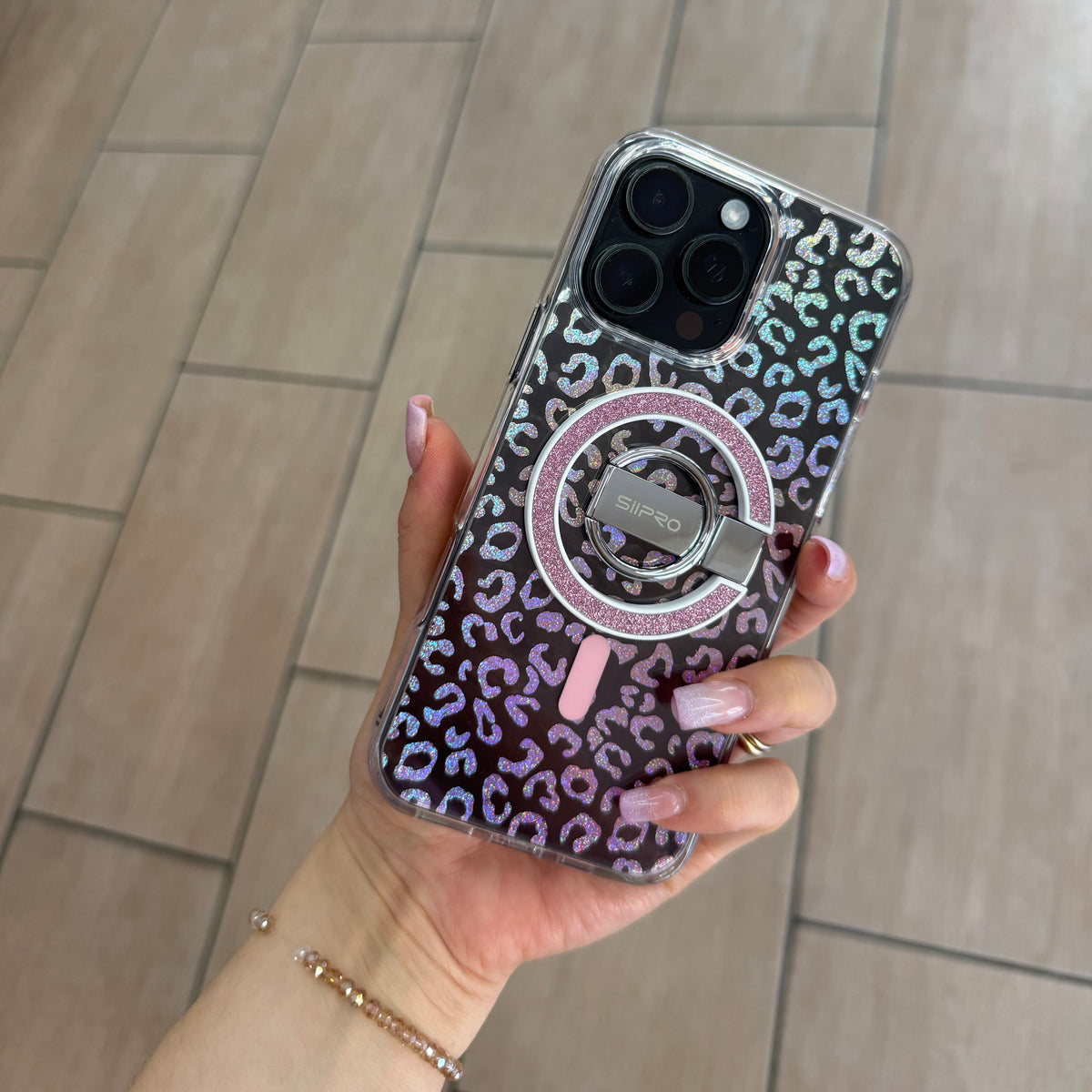 SUPPORTO MAGNETICO AD ANELLO GLITTER